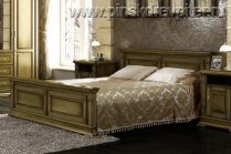 Кровать двуспальная Верди 18 дуб П 095.14м Пинскдрев