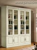 Набор мебели для библиотеки Верди-4 слоновая кость. П196.Н4Д8 Пинскдрев